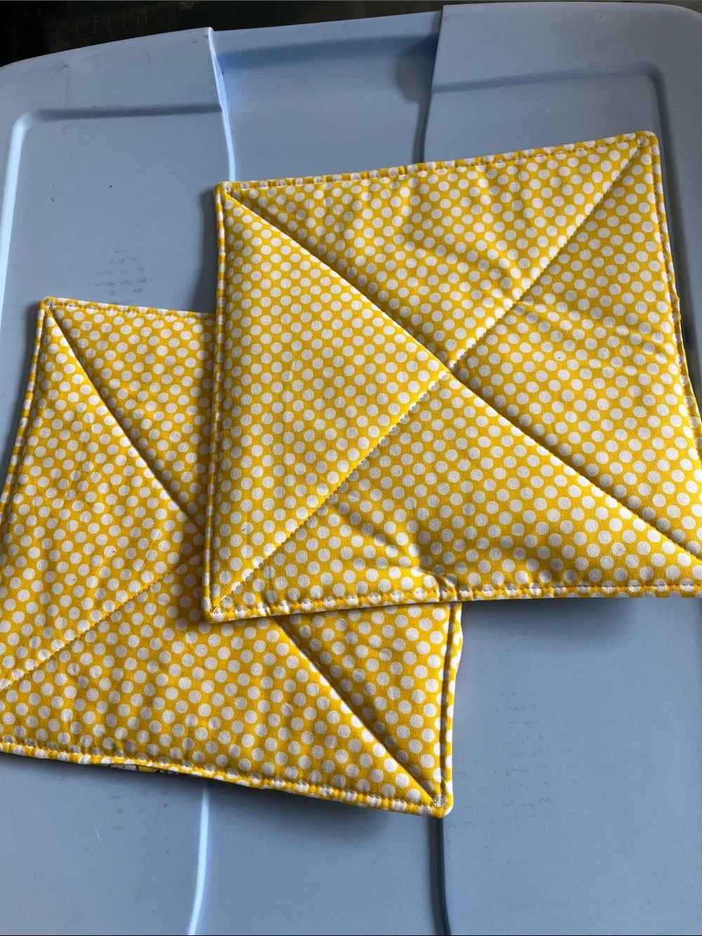 Yellow Chicken Quilted Pot Holders
